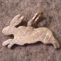 Preview: Hare Pendant Polished and Matted | Handmade Hunting Jewelry