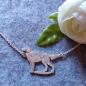 Preview: Necklace with a Small Munsterlander, 925 Silver,| Handmade Hunting Jewelry
