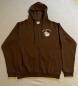 Preview: Kapuzen Sweatjacke mit Stick "Deutsch Drahthaar Stick schwarz/weiß"