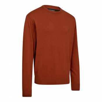 Deerhunter Harrington Strickpullover mit Rundhalsausschnitt Oak Rust Melange (611)