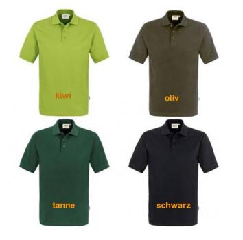 Mens Polo shirt embroidered with German Hunting Terrier logo