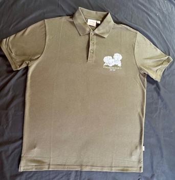 Mens Polo shirt with Weimaraner print
