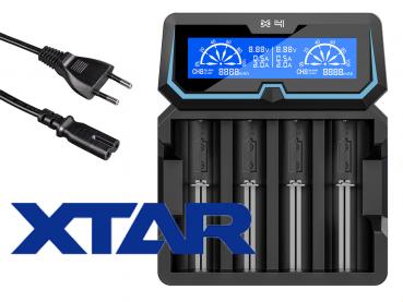 Xtar X4 – Vier-Schacht Ladegerät für Lithium Ionen und Ni/MH Akkus