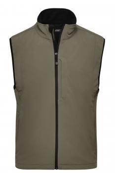 Mens Vest with German Hunting Terrier embroidered brown or oliv