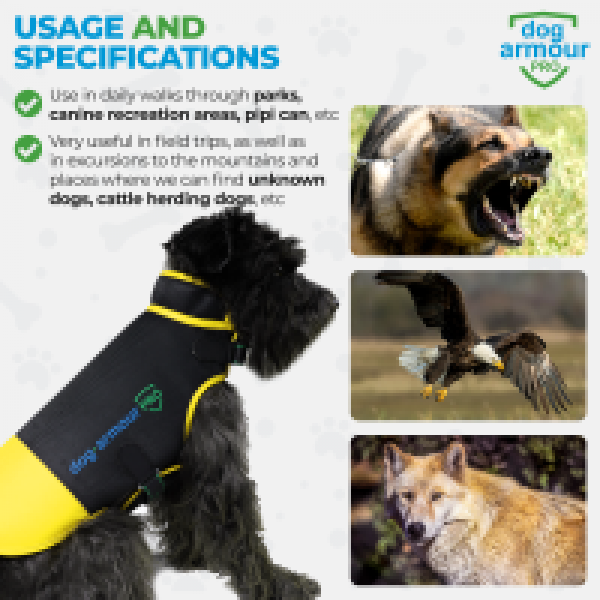 DogArmour Pro New Yellow anti-bite protection vest K2 2.0 - Hundeschutzweste gelb