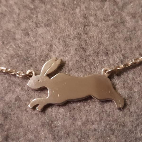 Hare Necklace with Anchor Chain | Handmade Hunting Jewelry