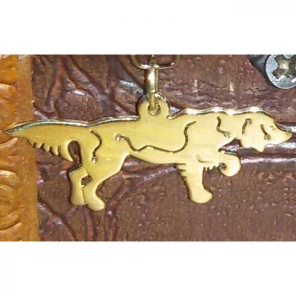 Small Munsterlander Pendant Made of 585,-Gold | Handmade Hunting Jewelry