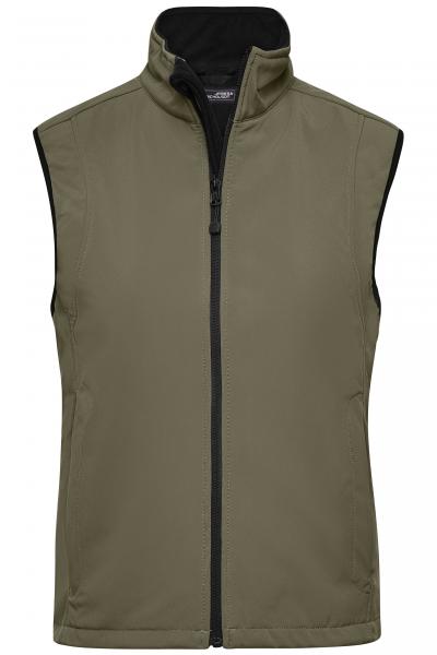 Womens Vest with German Hunting Terrier embroidered brown or oliv