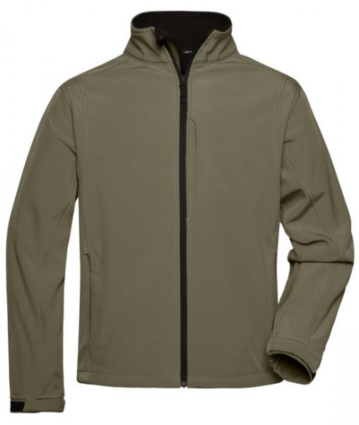 Herren Softshell Jacke | Microfleece Softshell mit Stick "Deutsch Drahthaar bunt"