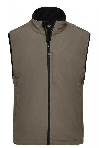 Mens Vest with German Hunting Terrier embroidered brown or oliv