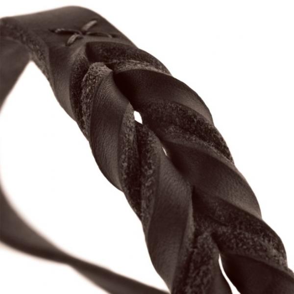 Hunter Training Collar Solid Education Leather/Olive Green or brown