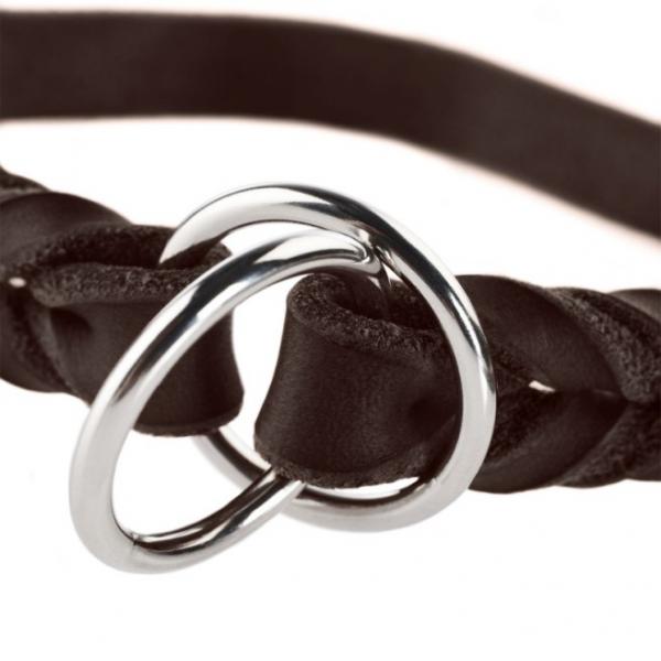Hunter Training Collar Solid Education Leather/Olive Green or brown